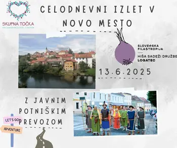 Celodnevni izlet z javnim potniškim prevozom v Novo mesto 