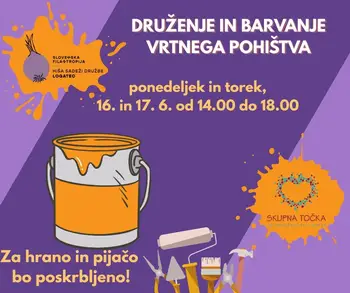 Druženje in barvanje vrtnega pohištva