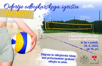 Odprtje odbojkarskega igrišča na mivki v športnem parku Lipa 