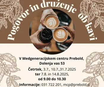 Vabljeni na poletna četrtkova druženja ob kavi
