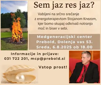 Sem jaz res jaz? Prijeten večer z energoterapevtom Stojanom Knezom