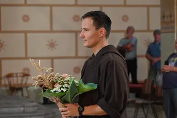 Brat Ambrož na sprejemu