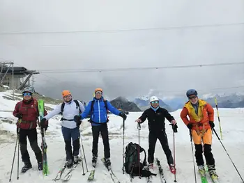inPlaninci so osvojili in smučali po ledenikih Malega Mattehorna in Breithorna