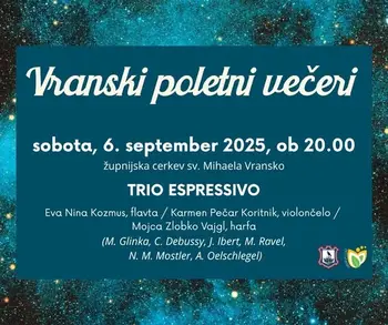 Vranski poletni večeri 2025 - oživimo kulturno dediščino, TRIO ESPRESSIVO