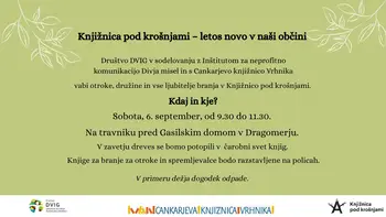 Knjižnica pod krošnjami – Občina Log-Dragomer