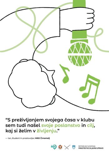 Prostovoljske barve JV Slovenije tokrat zastopa študent Ian iz Črnomlja
