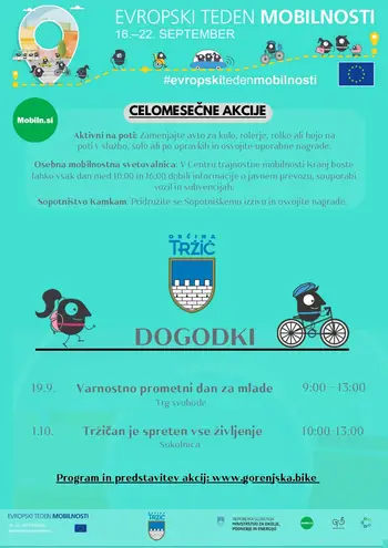 Evropski teden mobilnosti 2025 v Tržiču