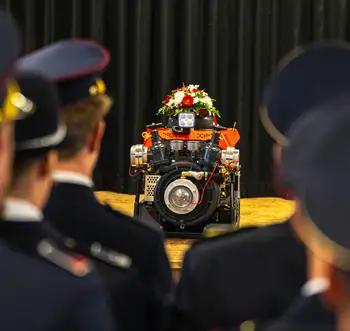 PGD KOVOR slavnostni prevzem nove motorne črpalke, a žal brez tradicionalne gasilske veselice
