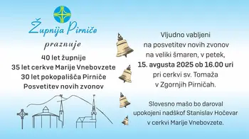 POSVETITEV NOVIH ZVONOV V ŽUPNIJI PIRNIČE