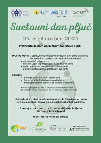 MDPM Ajdovščina obeležuje svetovni dan pljuč
