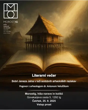 Literarni večer v Morostigu: Bobri Janeza Jalna v luči sodobnih arheoloških raziskav
