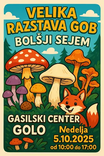 Velika razstava gob in bolšji sejem