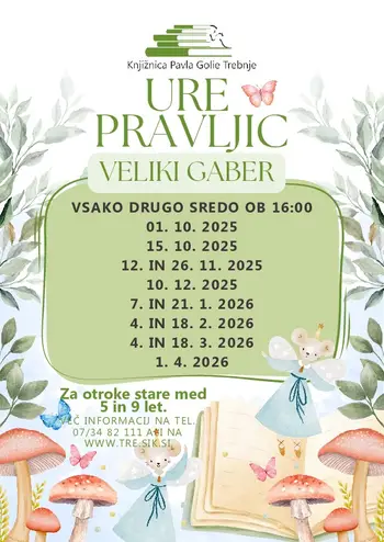 Ure pravljic v knjižnici Veliki Gaber
