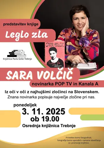 Predstavitev knjige Sare Volčič Leglo zla