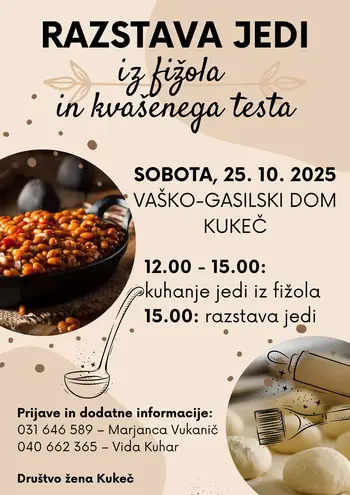 Razstava jedi iz fižola in kvašenega testa