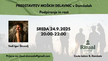 PREDSTAVITEV MOŠKIH DELAVNIC V DOMŽALAH 2025