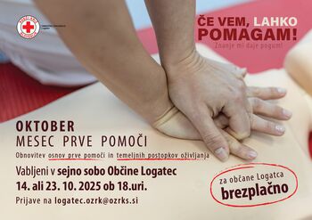 Brezplačna delavnica osnov prve pomoči za občane