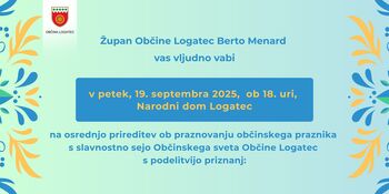 Občinski praznik Občine Logatec 2025 s podelitev priznanj