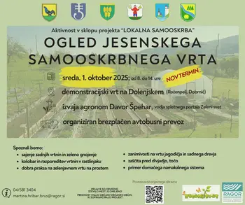 Ogled samooskrbnega vrta na Dolenjskem - NOV TERMIN