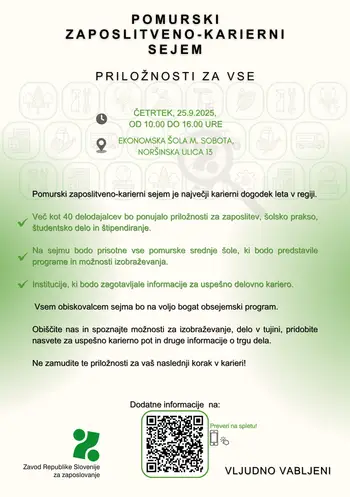 VABILO NA POMURSKI ZAPOSLITVENO - KARIERNI SEJEM 