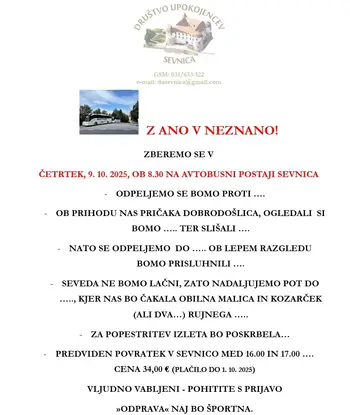 Izlet v neznano