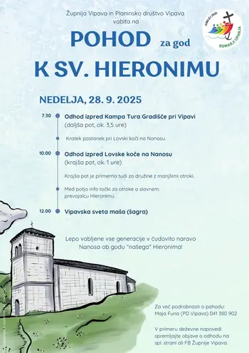 POHOD ZA GOD K SV. HIERONIMU