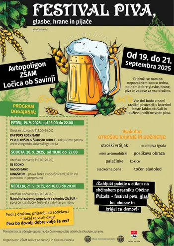 FESTIVAL PIVA, glasbe, hrane in pijače ter "krigl" za domov