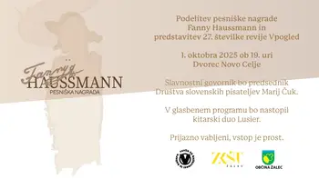  Podelitev pesniške nagrade Fanny Haussmann 2025 in predstavitev revije Vpogled