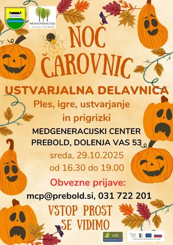 Strašljivo zabavna in ustvarjalna Noč čarovnic