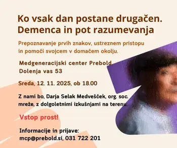 Ko vsak dan postane drugačen - demenca in pot razumevanja