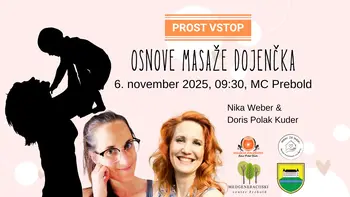 Plesanje z dojenčki, vsak prvi četrtek v mesecu. Osnove masaže dojenčka in umirjanje živčnega sistema z Niko Weber