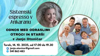 SISTEMSKI ESPRESSO  - ODNOS MED ODRASLIMI OTROCI IN STARŠI; delavnica po metodi Postavitev družine po Bertu Hellingerju