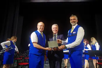 Župan Francesco Miccichè in predsednik Pintar. Foto Huihui Peng 