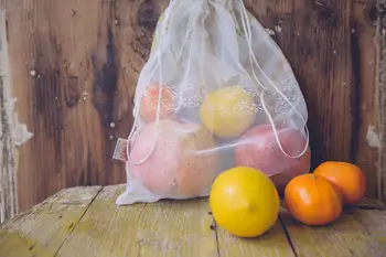Vrečke iz zaves z Vezeninsko čipko