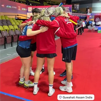 Mladi Mengšan na svetovnem tekmovanju v badmintonu