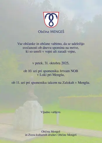 Svečanost ob dnevu spomina na mrtve