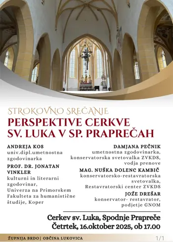 PERSPEKTIVE CERKVE SV. LUKA V SP. PRAPREČAH: strokovno srečanje
