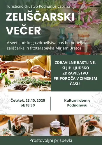 Predavanje: Zdravilne rastline, ki jih ljudsko zdravilstvo priporoča v zimskem času