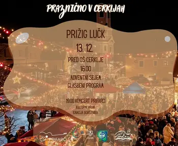 Prižig lučk v Cerkljah