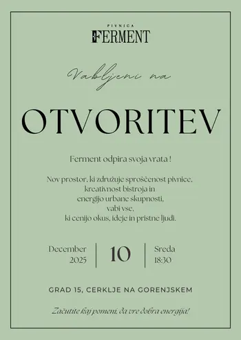Otvoritev pivnice Ferment
