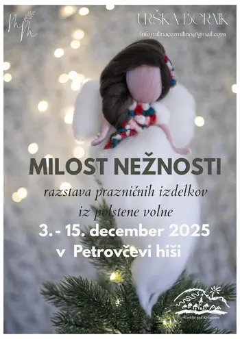 Razstava prazničnih izdelkov iz polstene volne