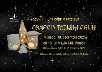 ODMEV IN TOPLINA V GLINI, otvoritev razstave keramičnih izdelkov