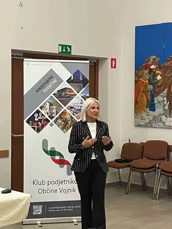 Uspešno strokovno srečanje Kluba podjetnikov Občine Vojnik z agencijo AVE Razvoj Uspešno strokovno srečanje Kluba podjetnikov Občine Vojnik z agencijo AVE Razvoj