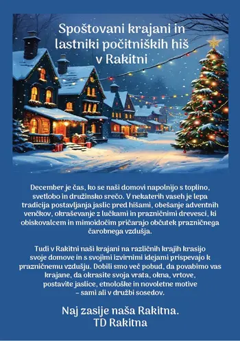 Praznično okraševanje na Rakitni