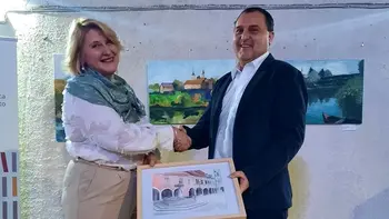 OTVORITEV RAZSTAVE LIKOVNO KULTURNEGA DRUŠTVA MAVRICA V KNJIŽNICI MIRANA JARACA