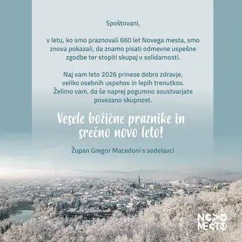 Županovo voščilo ob prazničnem zaključku leta 2025