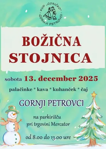 Božična stojnica v Gornjih Petrovcih