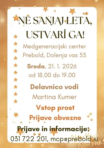 S pravimi cilji v novo leto. Ne sanjaj leta - ustvari ga!