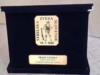 Zlata plaketa Cugelj Franc Foto: Progar Franc