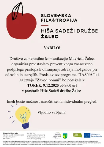 Predstavitev programa ’’JASNA”